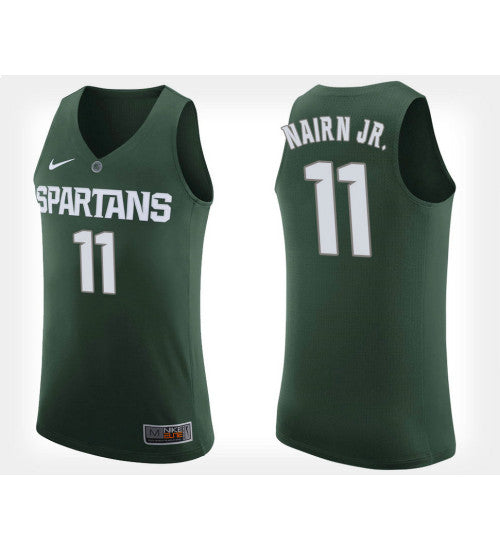 Michigan State Spartans 11 Lourawls Nairn Jr Green Home College Basketball Jersey retro stitched fan jersey RTJ3940