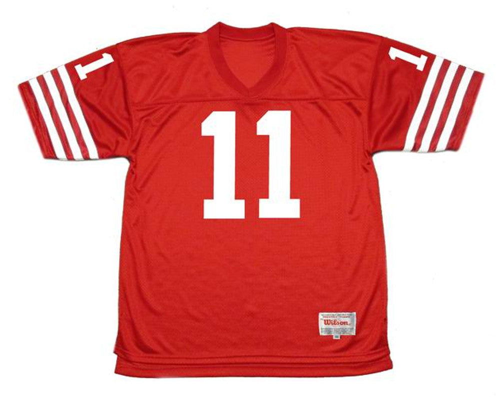 STSP SF 49ers 1973 Throwback Home Football Jersey, Retro Stitched Jersey