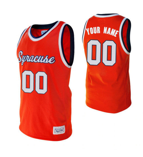 Syracuse Orange Custom College Basketball Alumni Jersey Orange retro stitched fan jersey RTJ7949 image 1
