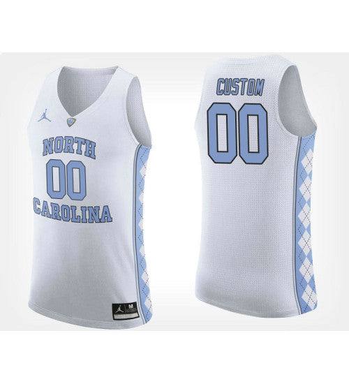 North Carolina Tar Heels 00 Custom White Road Jersey College Basketball retro stitched fan jersey RTJ9062 image 1
