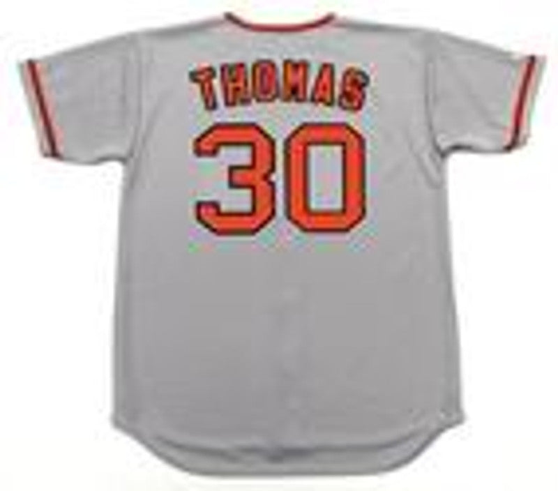 Derrel Thomas San Francisco Giants 1975 Baseball jersey retro stitched fan gear RTJ01155