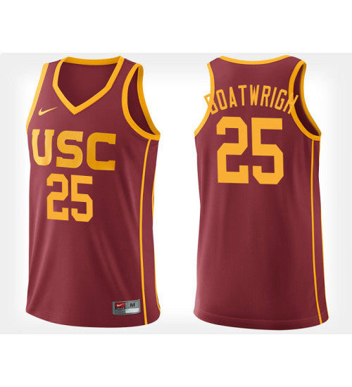 USC Trojans 25 Bennie Boatwright Cardinal Home College Basketball Jersey retro stitched fan jersey RTJ1664 image 1