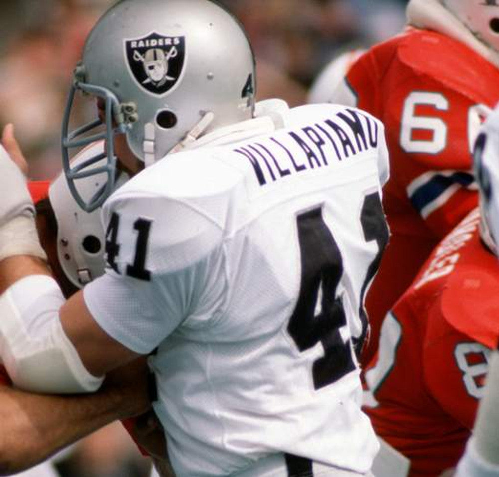 Oakland Raiders Phil Villapiano 1976 Away Throwback Football Jersey product image