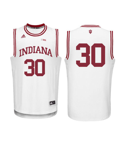 Indiana Hoosiers 30 Collin Hartman College Basketball Jersey White 1787 retro stitched fan jersey RTJ10862 image 1
