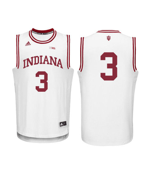 Indiana Hoosiers 3 Justin Smith College Basketball Jersey White 1778 retro stitched fan jersey RTJ10871 image 1
