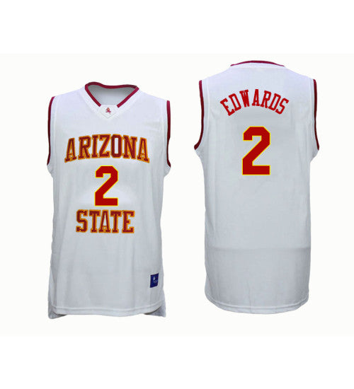 Arizona State Sun Devils 2 Rob Edwards College Basketball Jersey White retro stitched fan jersey RTJ12521 image 1