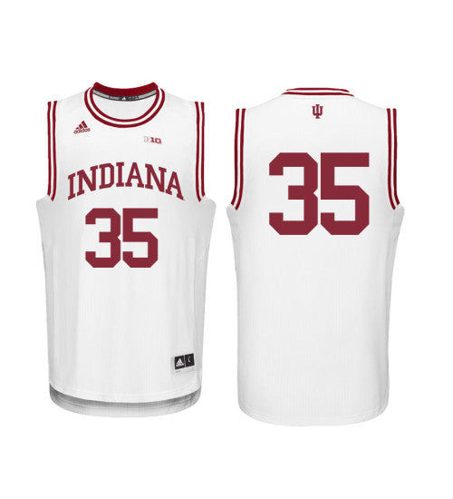 Indiana Hoosiers 35 Tim Priller College Basketball Jersey White 1790 retro stitched fan jersey RTJ10859 image 1