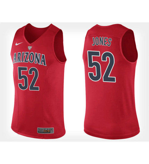 Arizona Wildcats 52 Kory Jones Red Home College Basketball Jersey retro stitched fan jersey RTJ12305 image 1