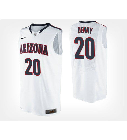 Arizona Wildcats 20 Talbott Denny White Road College Basketball Jersey retro stitched fan jersey RTJ6497 image 1