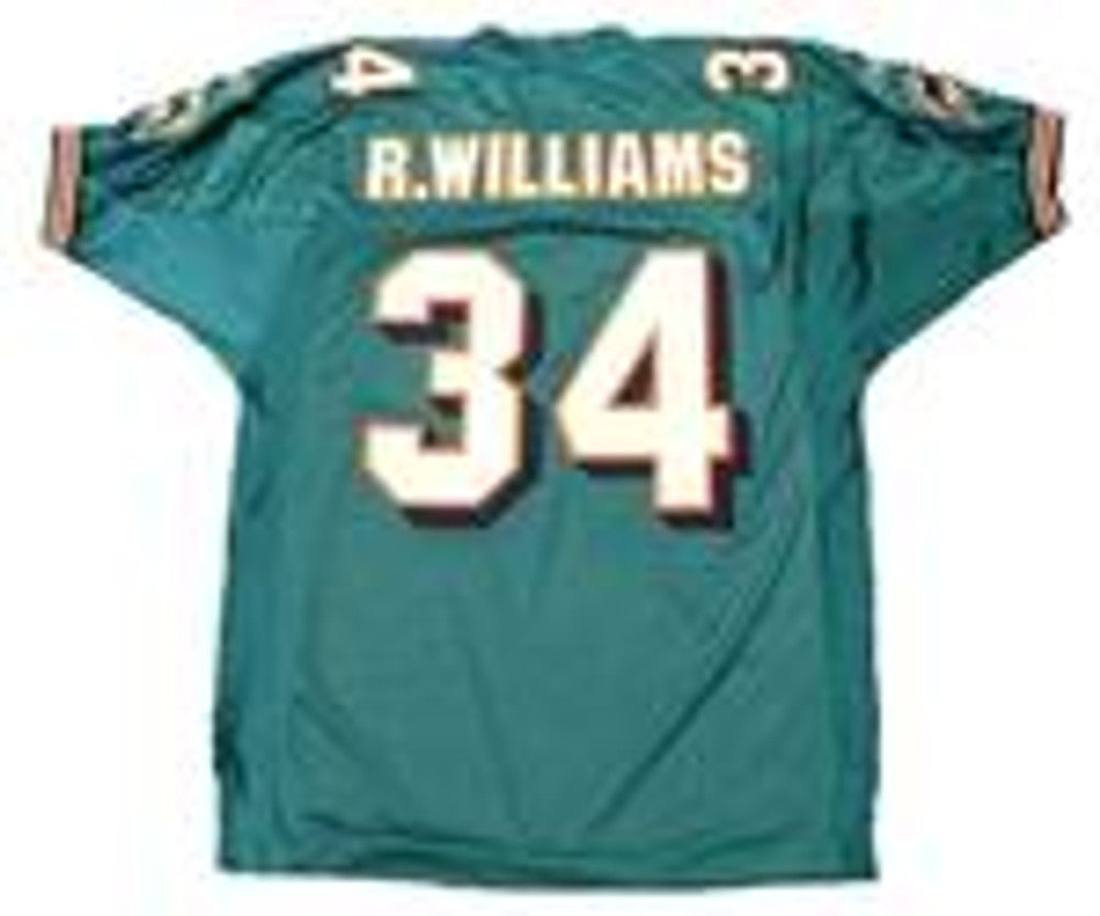 Miami Dolphins Ricky Williams 2002 Home Throwback Football Jersey product image