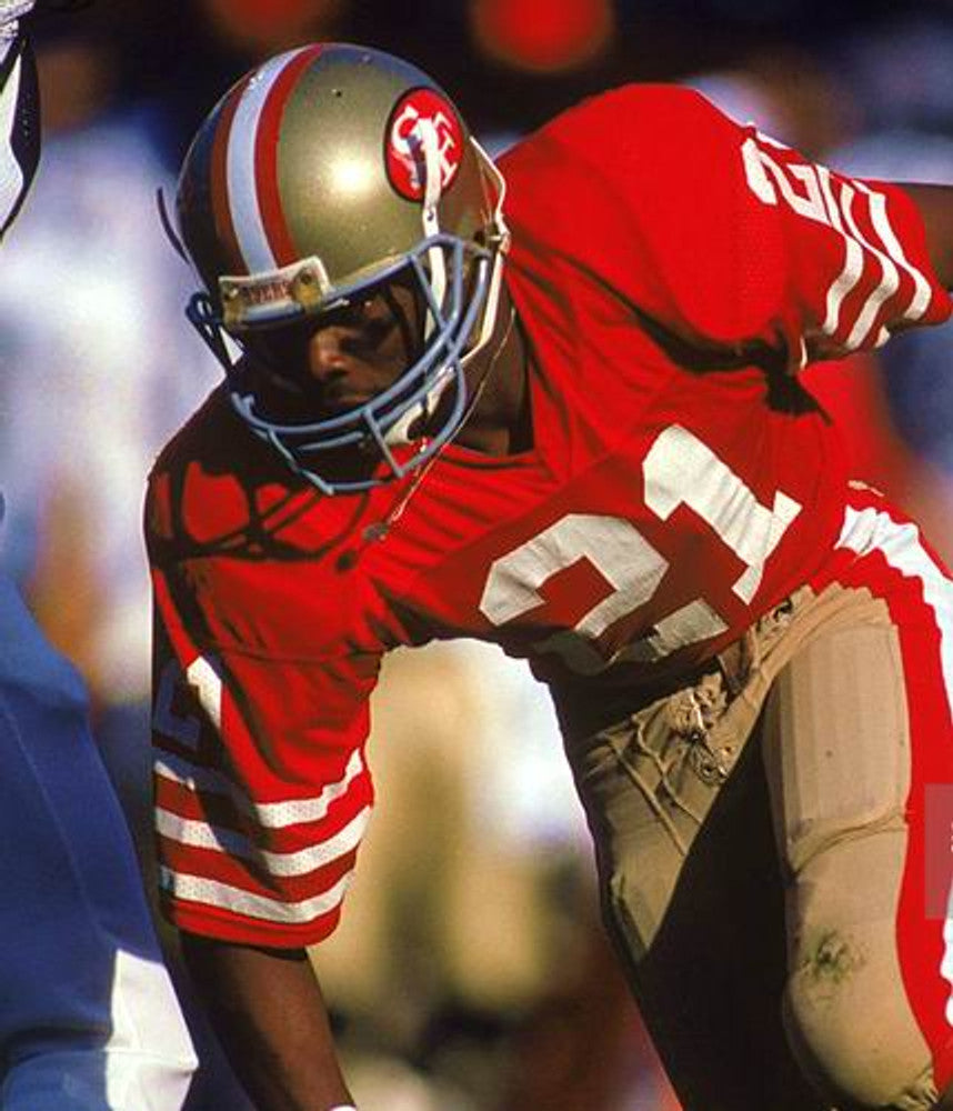 ERWR SF 49ers 1988 Throwback Home Football Jersey, Retro Stitched Jersey