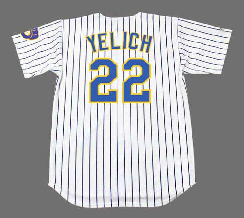 CY MB Milwaukee Alternate Home Baseball Stitched Jersey, Vintage Baseball Jersey, Retro Sewn Jersey