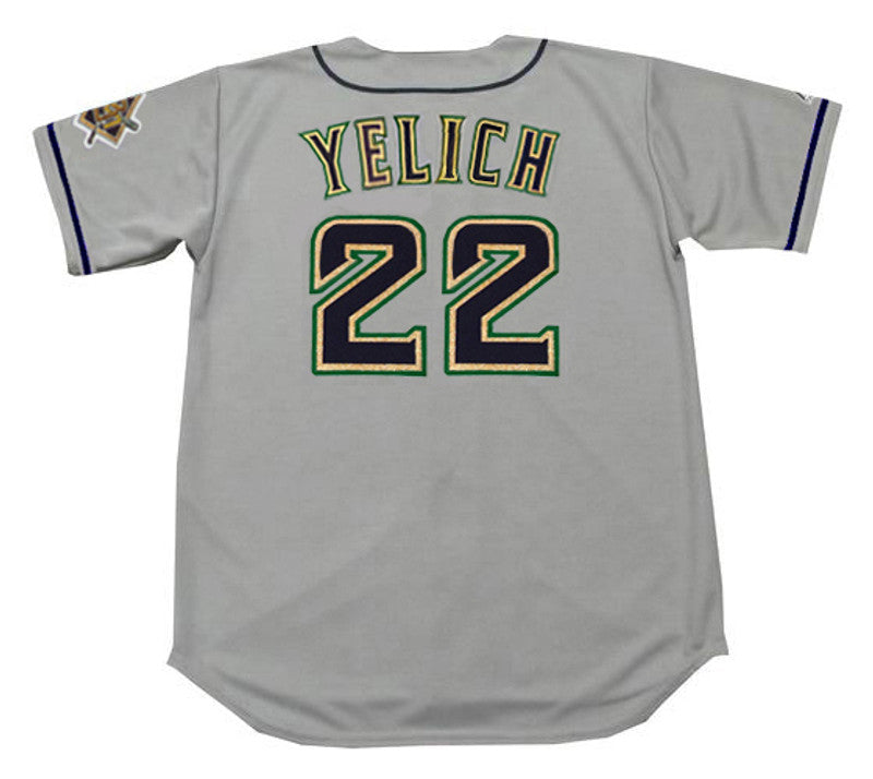 CY MB Milwaukee 1990s Away Throwback Baseball Stitched Jersey, Vintage Baseball Jersey, Retro Sewn Jersey