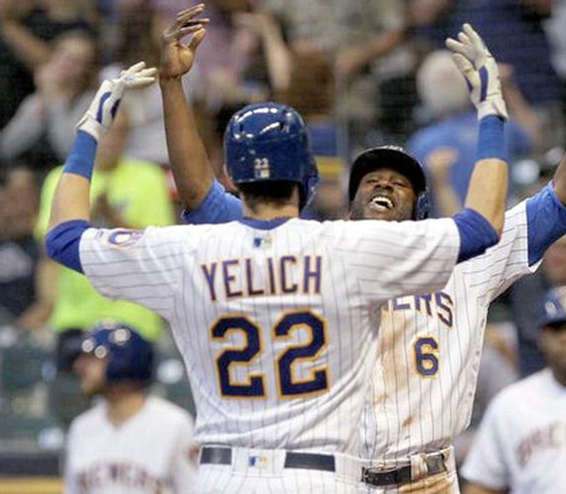 Christian Yelich Milwaukee Brewers Baseball jersey retro stitched fan gear RTJ01416