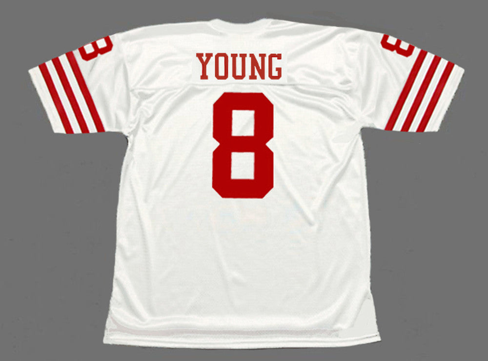 STYO SF 49ers 1988 Throwback Away Football Jersey, Retro Stitched Jersey