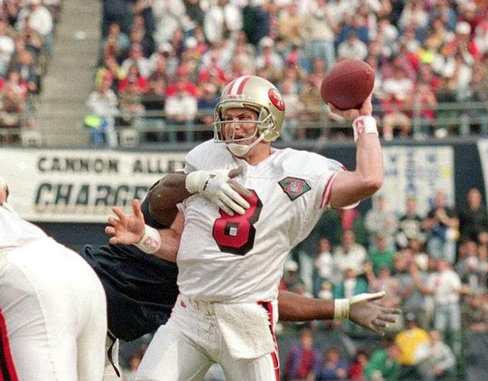 STYO SF 49ers 1994 Throwback Away Football Jersey, Retro Stitched Jersey