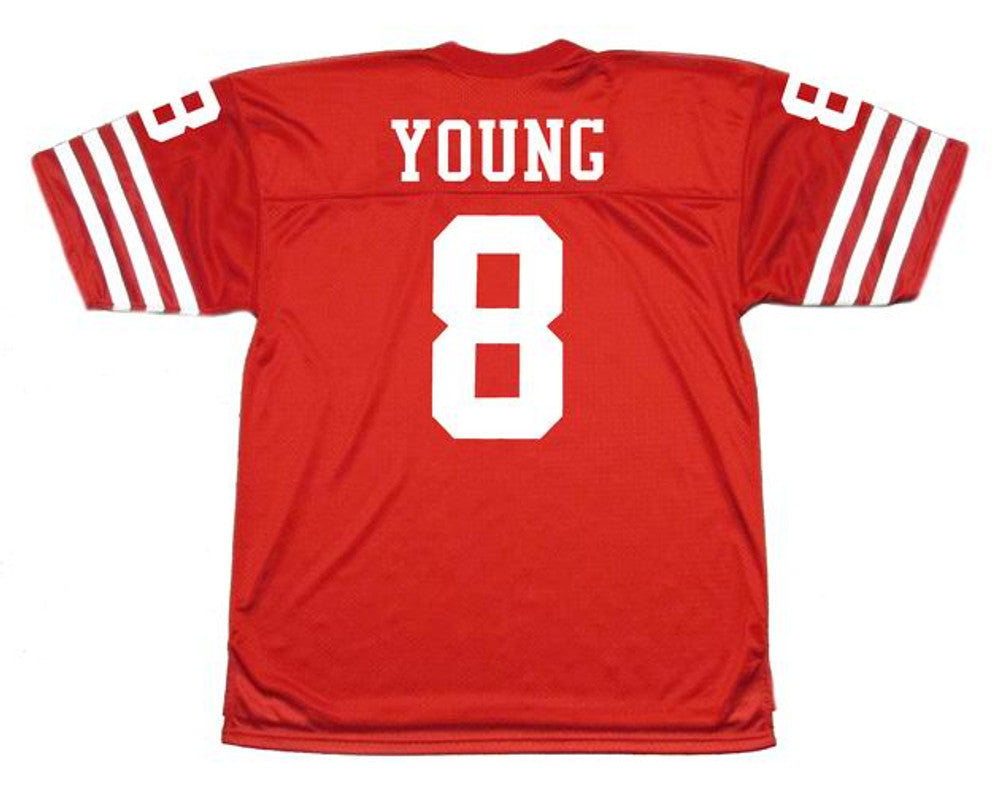 STYO SF 49ers 1988 Throwback Home Football Jersey, Retro Stitched Jersey