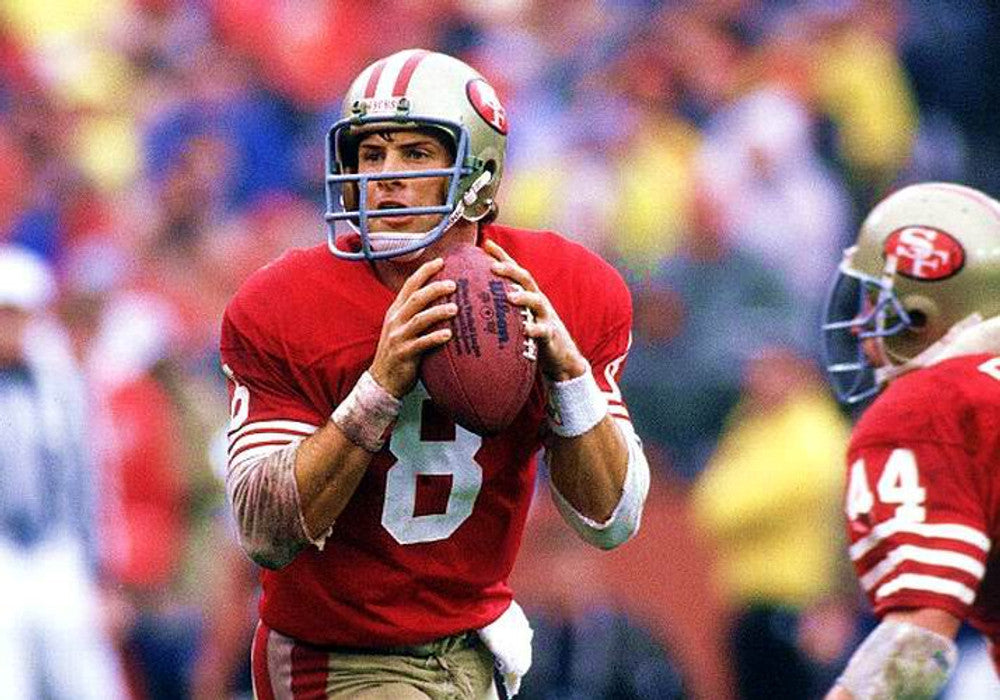 STYO SF 49ers 1988 Throwback Home Football Jersey, Retro Stitched Jersey