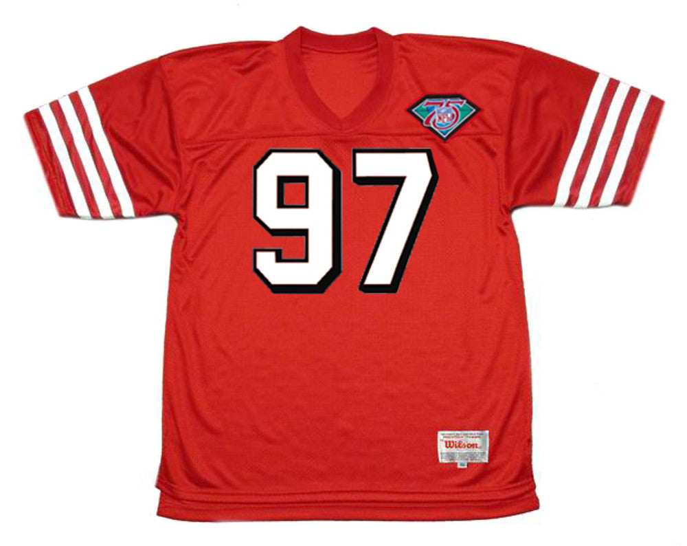 BRYO SF 49ers 1994 Throwback Home Football Jersey, Retro Stitched Jersey
