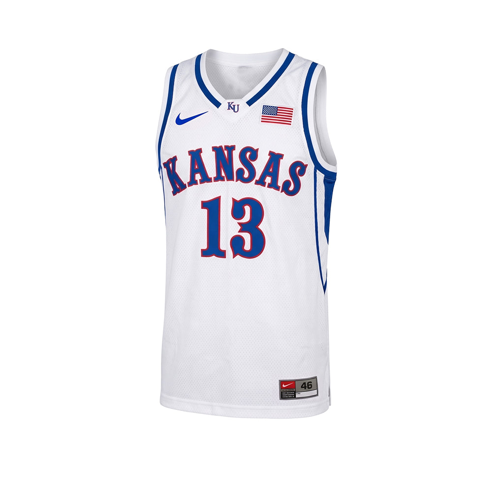 Kansas Jayhawks Jeff Boschee Vintage White Basketball Jersey product image