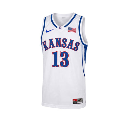 Kansas Jayhawks Jeff Boschee Vintage White Basketball Jersey product image