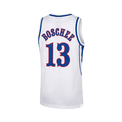 Kansas Jayhawks Jeff Boschee Vintage White Basketball Jersey product image