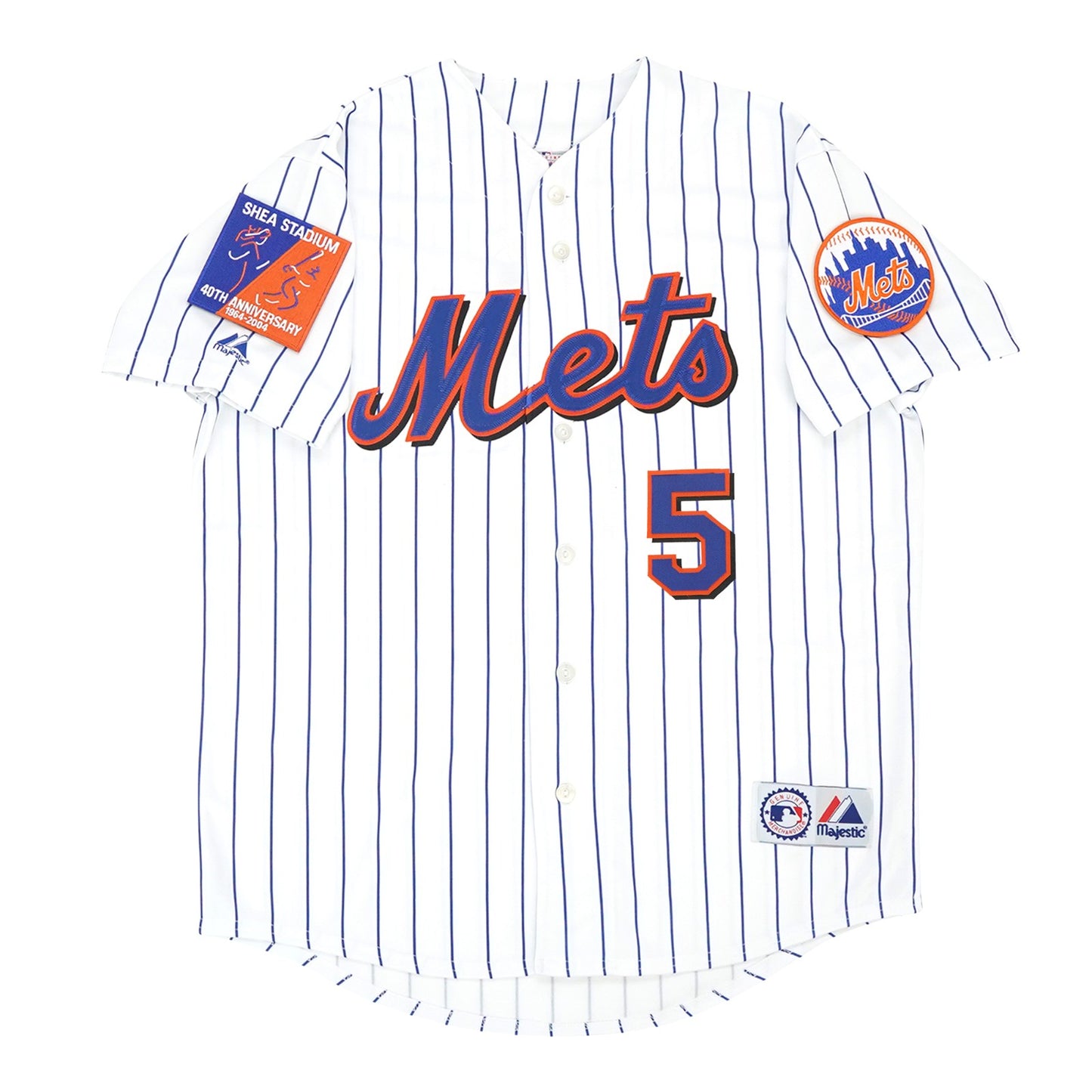 DW 2004 NYM Shea 40th Patch Home Road Alt Jersey