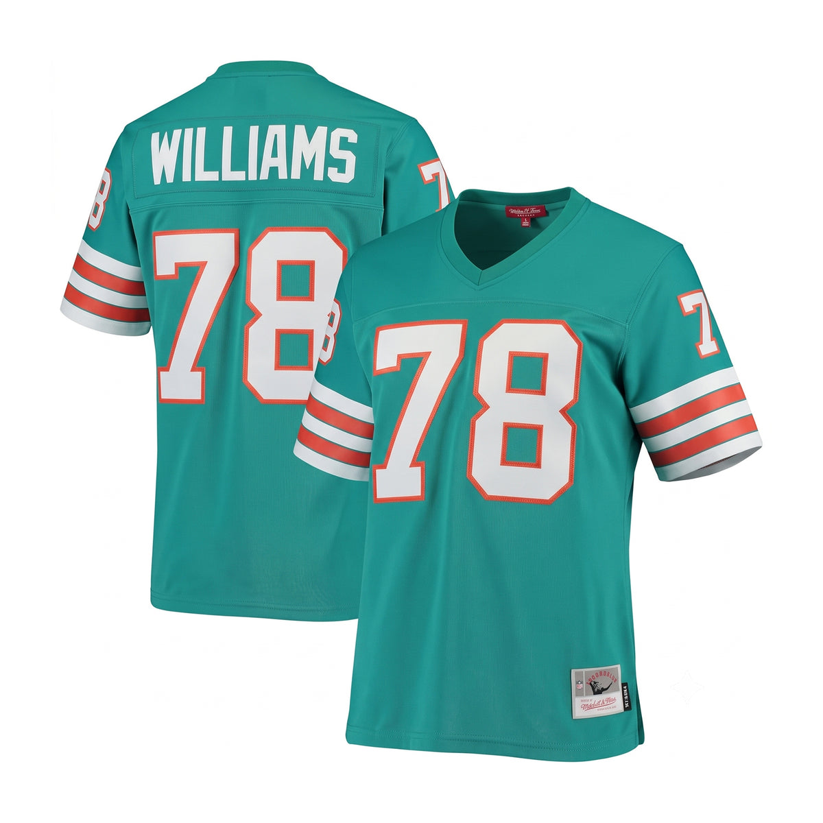 Maxie Williams 78 Miami Dolphins Aqua Football Jersey | RTJ1102
