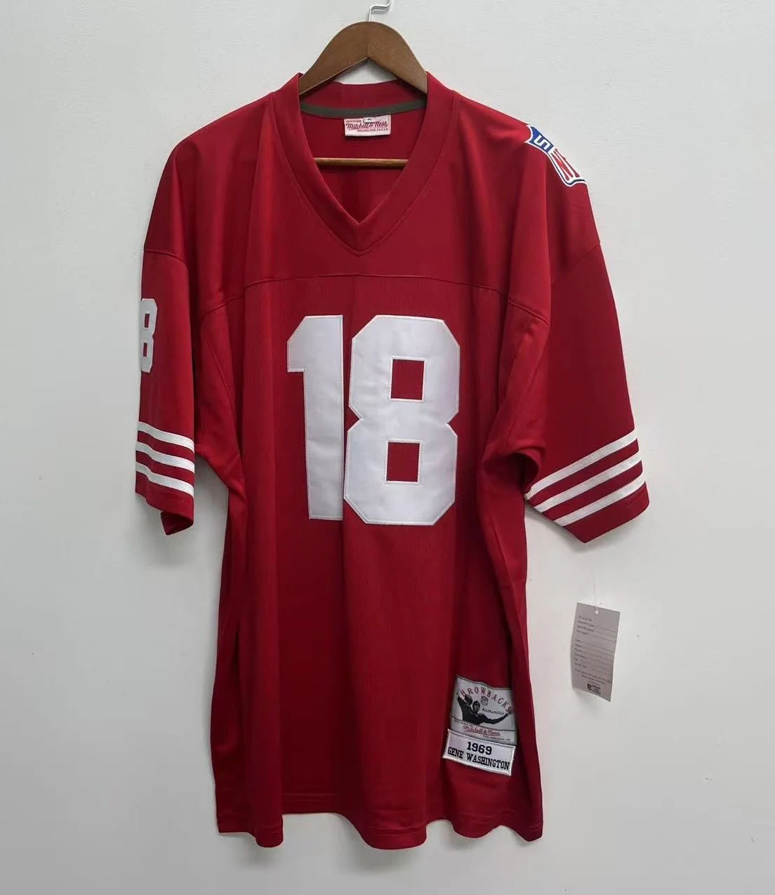 GEWA SF 49ers 1969 Throwback Football Jersey, Retro Stitched Jersey