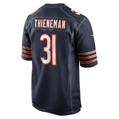 Dillon Thieneman Navy Chicago Bears 2026 NFL Draft First Round Pick No. 25 Team Game Jersey | RTJ1102