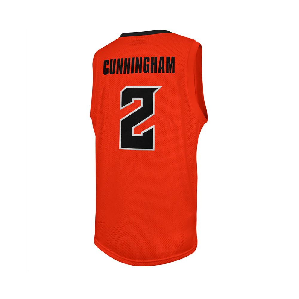 Oklahoma State Cowboys 2 Cunningham College Basketball Jersey Orange retro stitched fan jersey RTJ2694 image 2