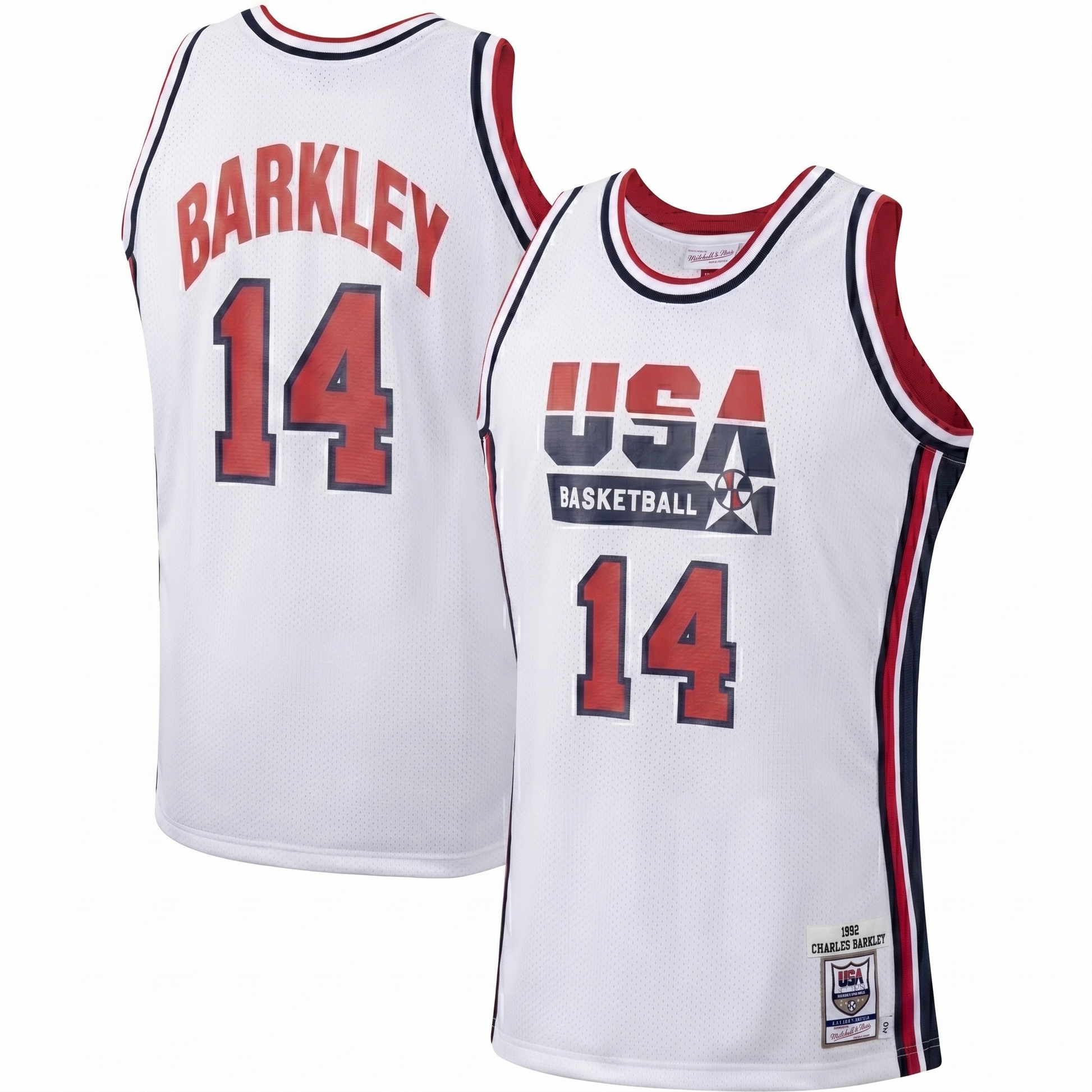 Charles Barkley 14 USA Olympics 1992 Dream Team Basketball Jersey retro stitched fan jersey RTJ1003 image 1