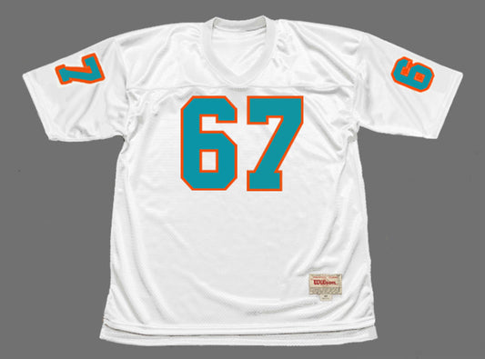 Miami Dolphins Bob Kuechenberg 1972 Throwback Football Jersey product image
