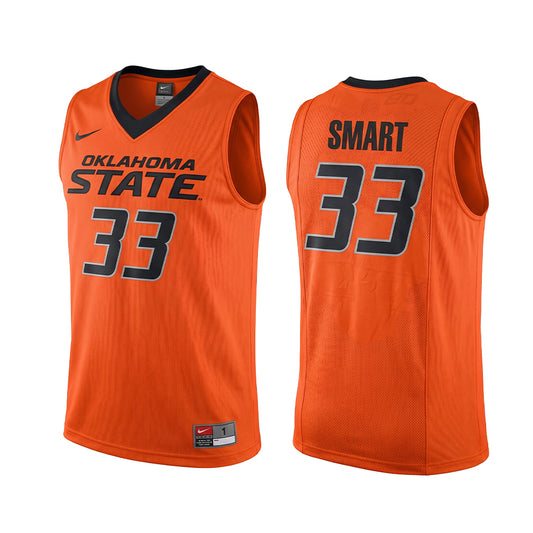 Oklahoma State Cowboys 33 Marcus Smart College Basketball Jersey Orange retro stitched fan jersey RTJ8485 image 1