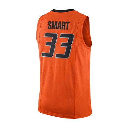 Oklahoma State Cowboys 33 Marcus Smart College Basketball Jersey Orange retro stitched fan jersey RTJ8485 image 3