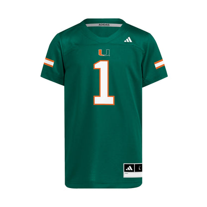 Miami Hurricanes Malachi Toney #1 Green Jersey
