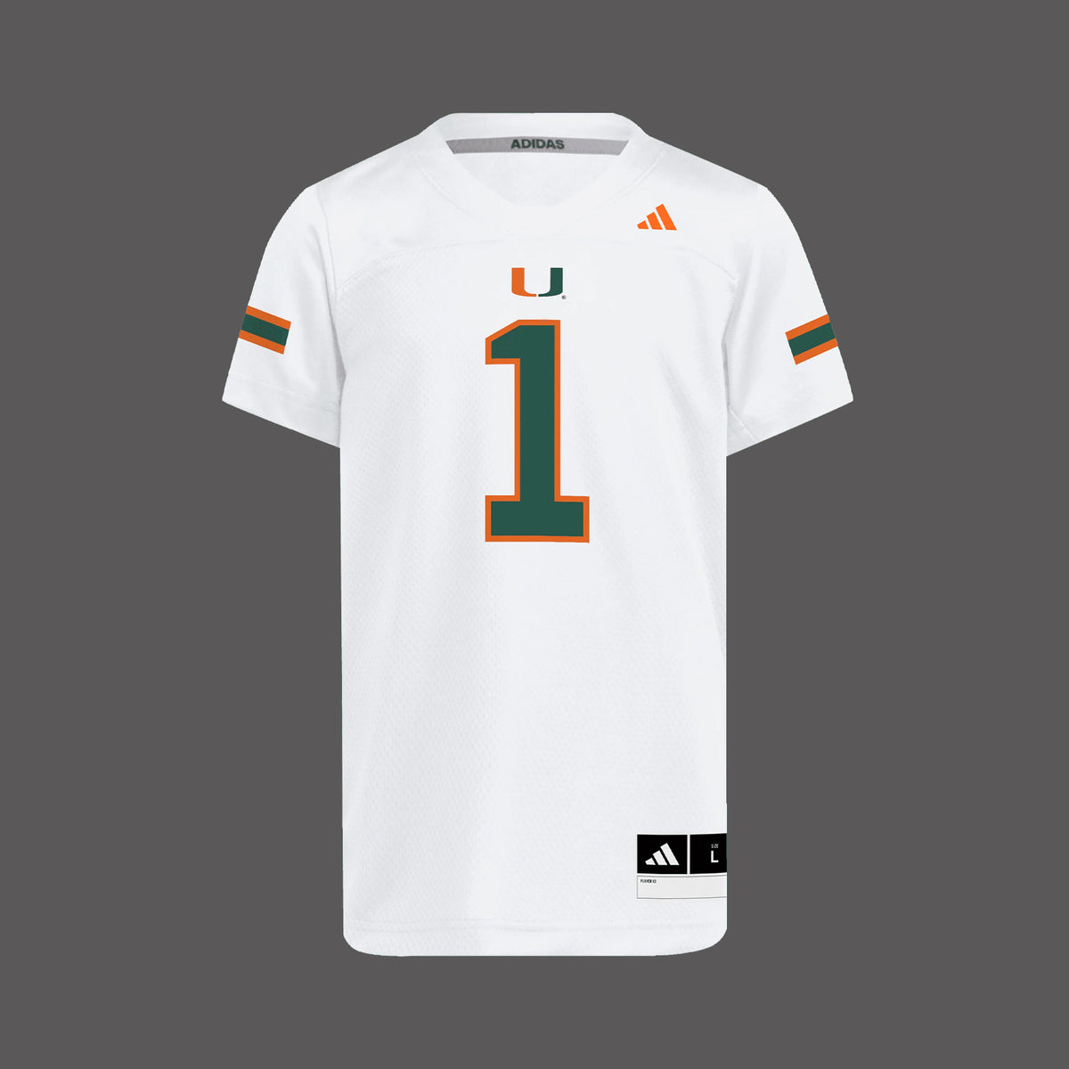 Miami Hurricanes Malachi Toney #1 White Football Jersey
