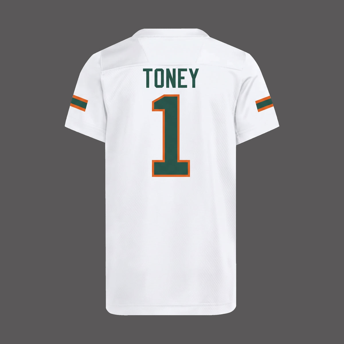 Miami Hurricanes Malachi Toney #1 White Football Jersey