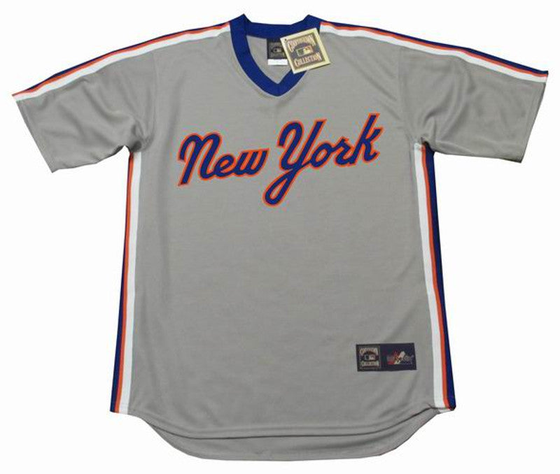 NYM NYM 1980s Cooperstown Throwback Away Stitched Jersey, Vintage Baseball Jersey, Retro Sewn Jersey