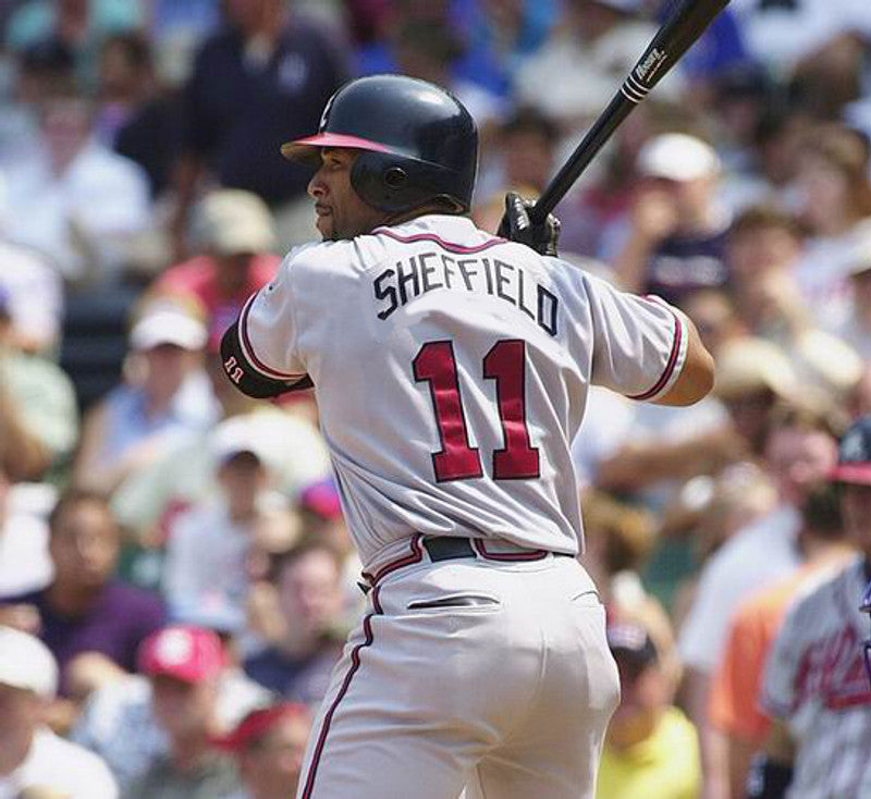 Gary Sheffield Atlanta Braves 2003 Baseball jersey retro stitched fan gear RTJ00881