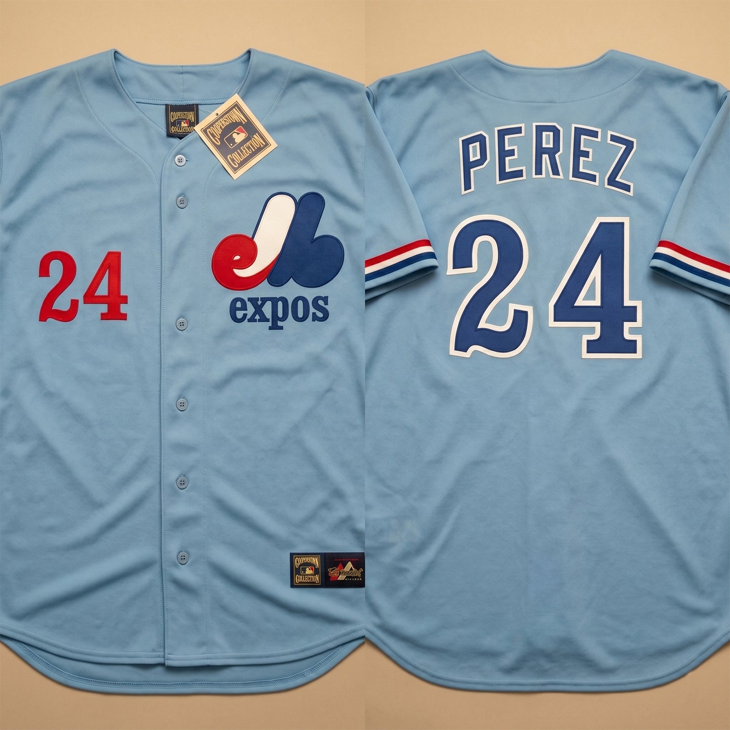 Tony Perez Montreal Expos 1978 Cooperstown Away Baseball Stitched Jersey, Vintage Baseball Jersey