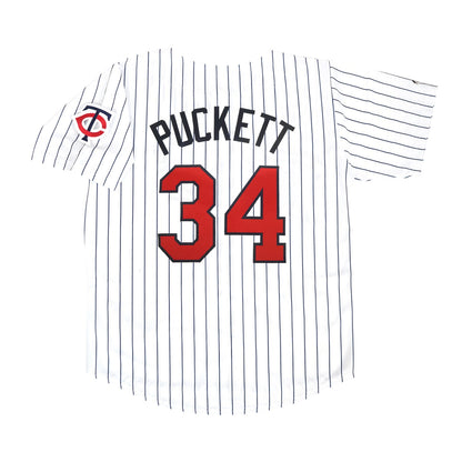 Kirby Puckett Minnesota Twins Baseball jersey retro stitched fan gear RTJ02140