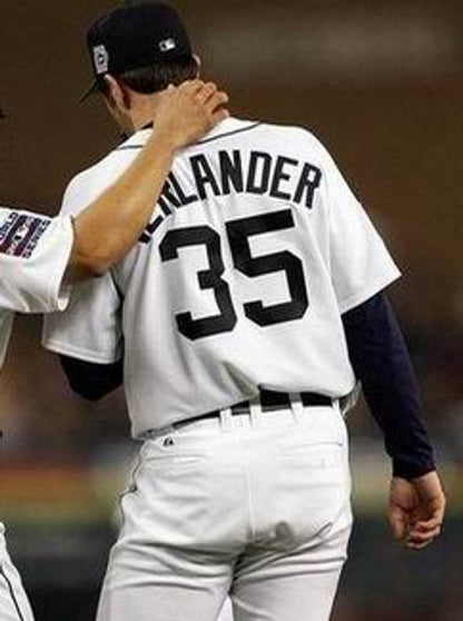 Justin Verlander Detroit Tigers 2010 Baseball jersey retro stitched fan gear RTJ00300