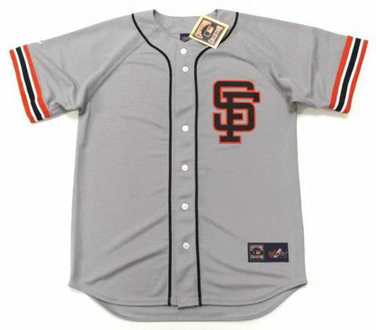 BB SFG 1987 Cooperstown Away Baseball Stitched Jersey, Vintage Baseball Jersey, Retro Sewn Jersey