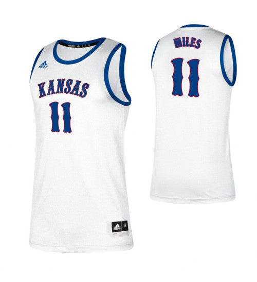 Kansas Jayhawks 11 Aaron Miles White College Basketball Jersey retro stitched fan jersey RTJ4810 image 1