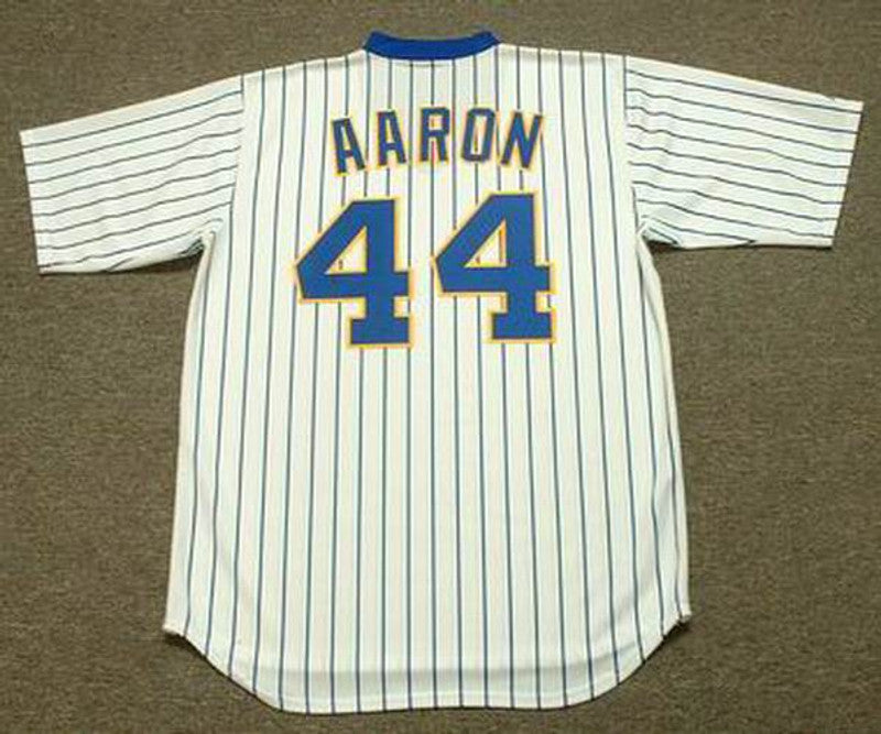 Hank Aaron Milwaukee Brewers Baseball jersey retro stitched fan gear RTJ00773