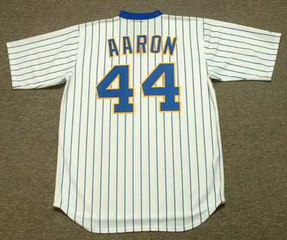 Hank Aaron Milwaukee Brewers Baseball jersey retro stitched fan gear RTJ00773