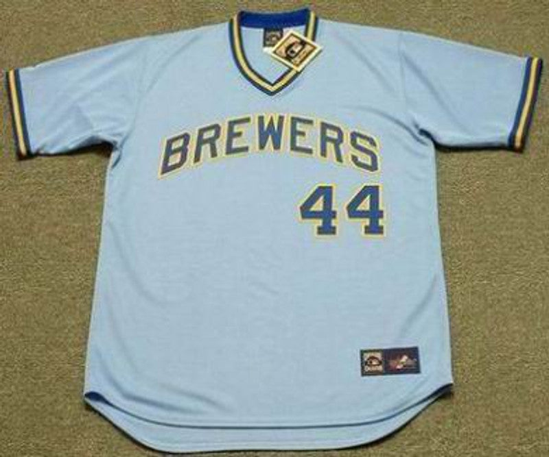 Hank Aaron Milwaukee Brewers 1975 Baseball jersey retro stitched fan gear RTJ00775