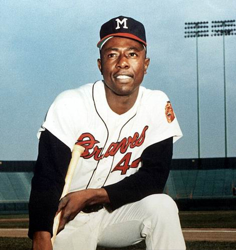 Hank Aaron Milwaukee Braves 1960s Baseball jersey retro stitched fan gear RTJ00776