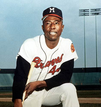 Hank Aaron Milwaukee Braves 1960s Baseball jersey retro stitched fan gear RTJ00776